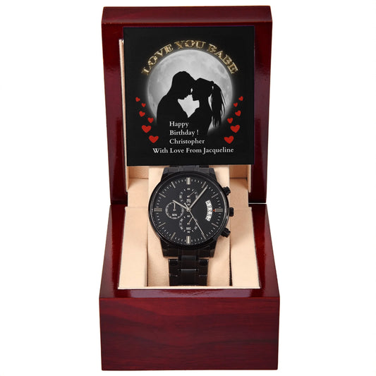 ShineOn-Fulfillment-Jewelry-Luxury-Box-with-LED-Black-Chronograph-Watch-Birthday-gift-for-Boyfriend-from-Girlfriend.