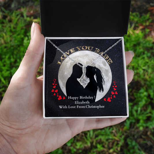 ShineOn-Fulfillment-Jewelry-14k-White-Gold-Finish-Alluring-Beauty-Pendant-necklace-in-Standard-Gift-Box-Birthday-Necklace-for-Girfriend-with-Personalized-gift-box-card.