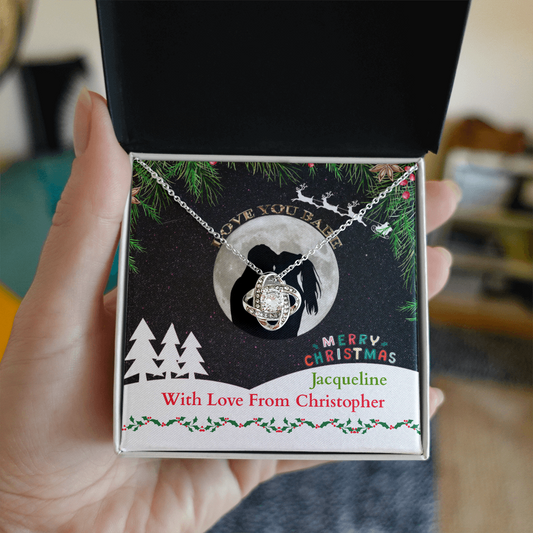 ShineOn-Fulfillment-Jewelry-14k-White-Gold-Finish-Love-Knot-Pendant-Necklace-in-Standard-Gift-Box-Christmas-necklace-gift-for her.