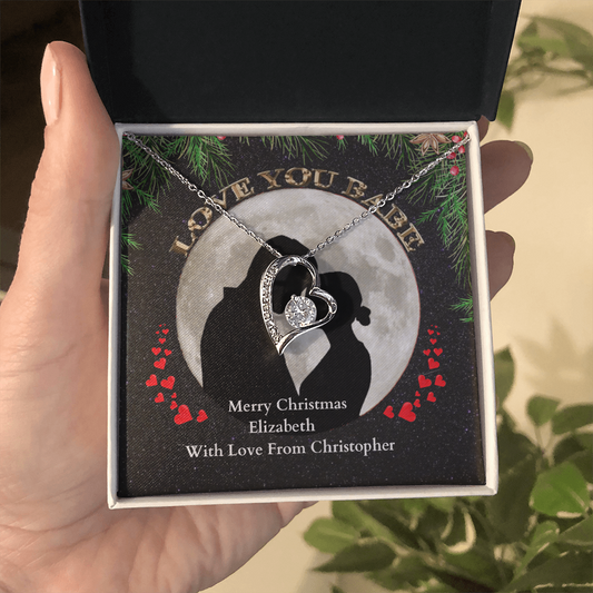 ShineOn-Fulfillment-Jewelry-14k-White-Gold-Finish-Forever-Love-Heart-Pendant-Necklace-in-Standard-Gift-Box-Christmas-necklace-gift-for-girl.