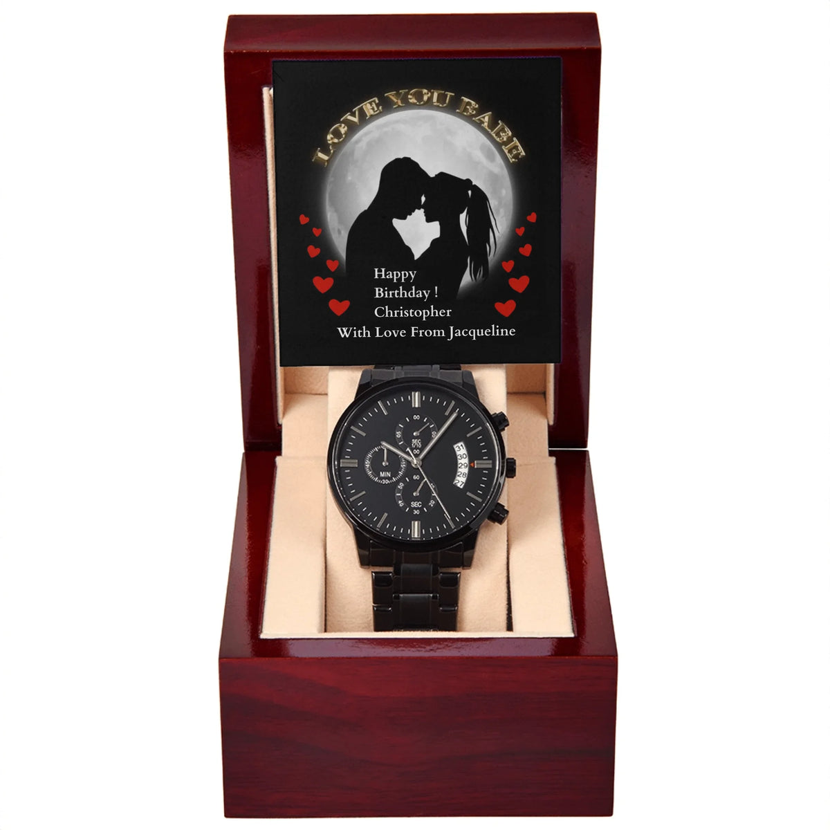 Black Chronograph Watch 10