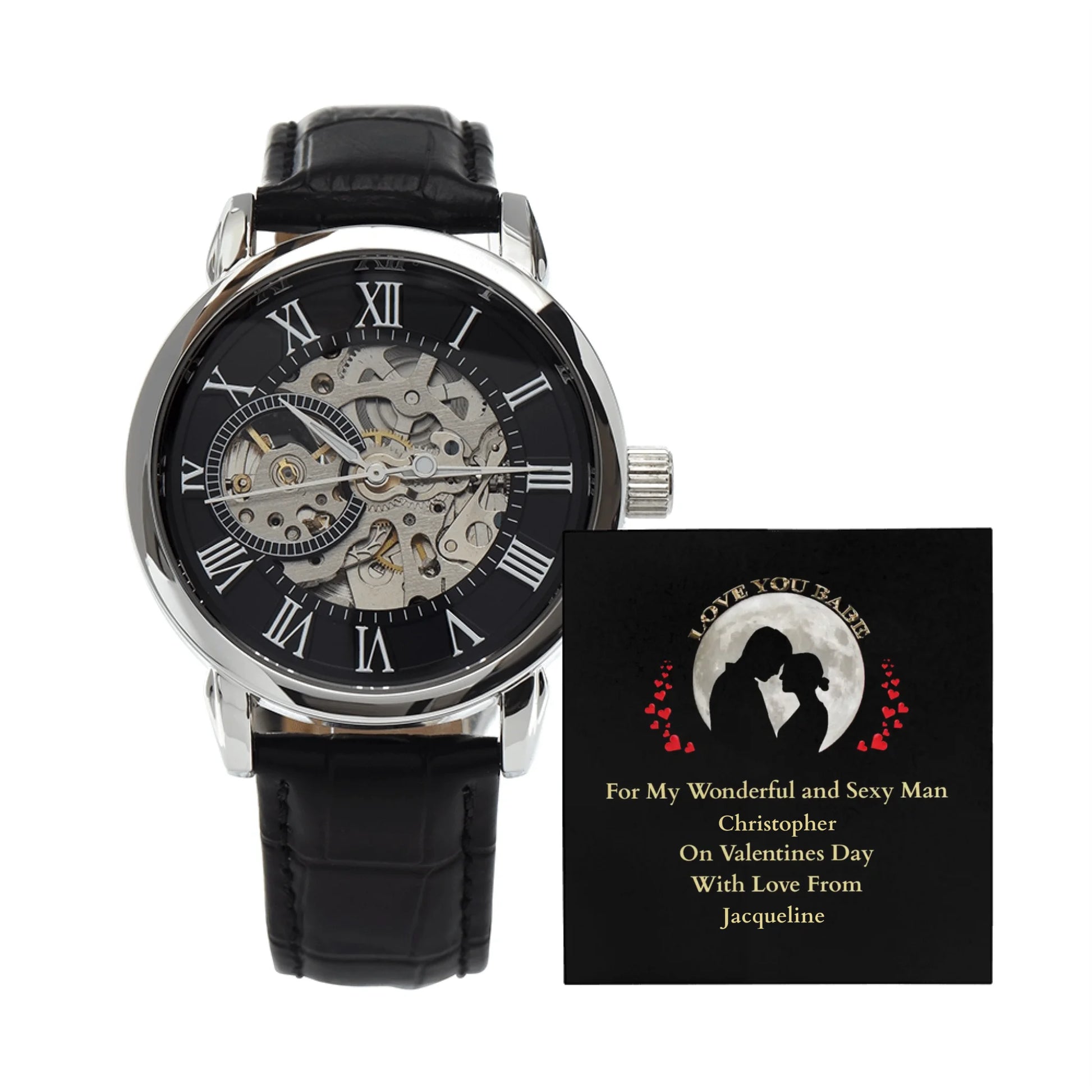 ShineOn-Fulfillment-Jewelry-Openwork-Watch-Valentines-day-Gift-for-Boyfriend-from-Girlfriend-with-Gift-Box-Card-displayed-on-white-background.
