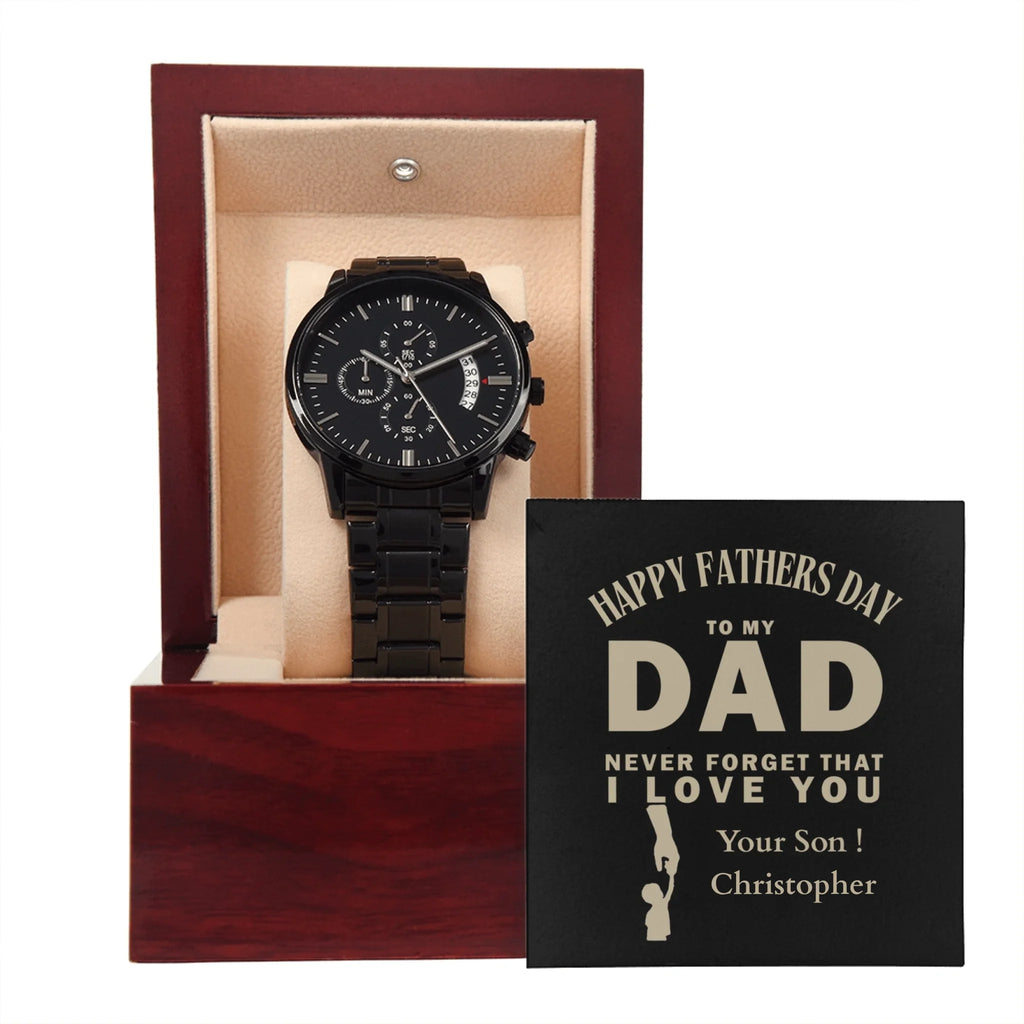 Black Chronograph Watch 9