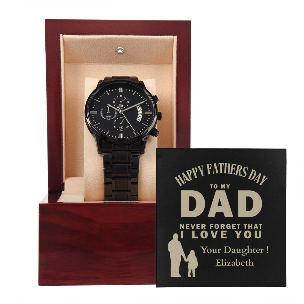 Black Chronograph Watch 9