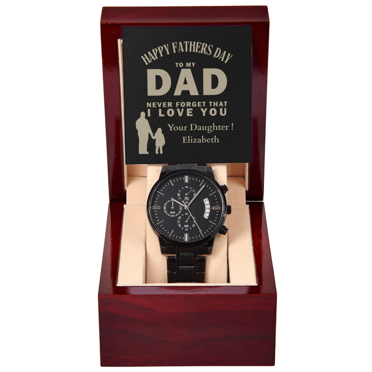 Black Chronograph Watch 10