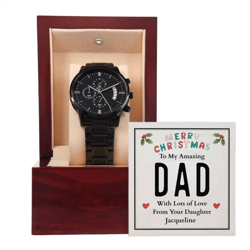 Black Chronograph Watch 9