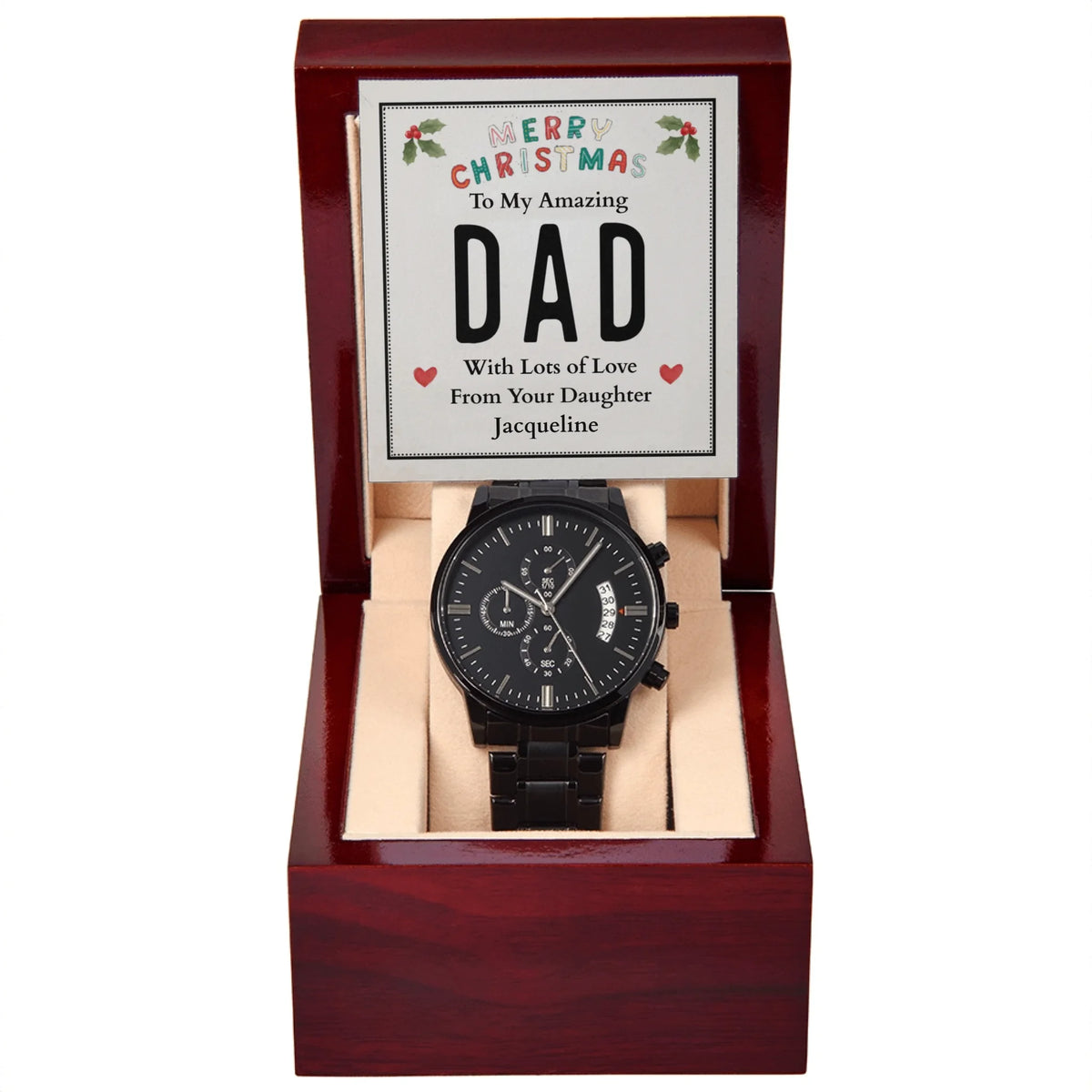 Black Chronograph Watch 10