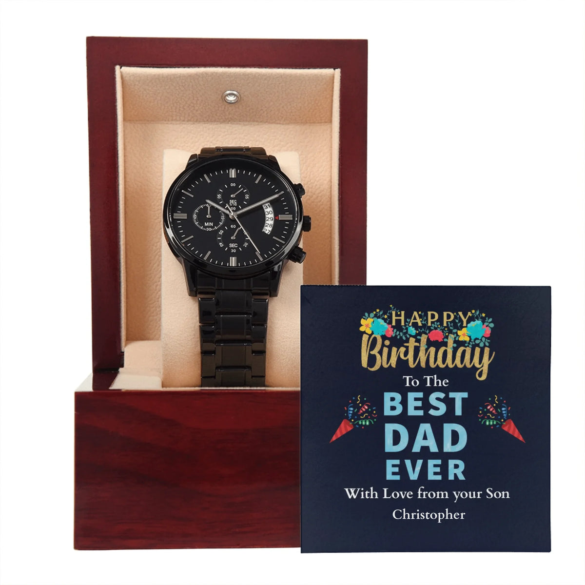 Black Chronograph Watch 9
