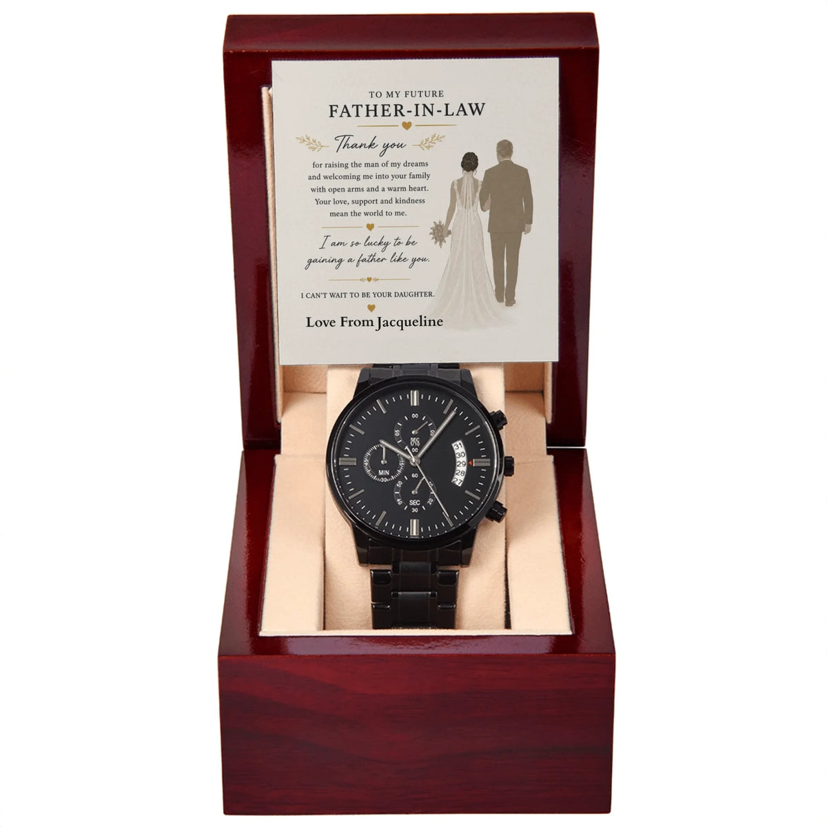 Black Chronograph Watch 10