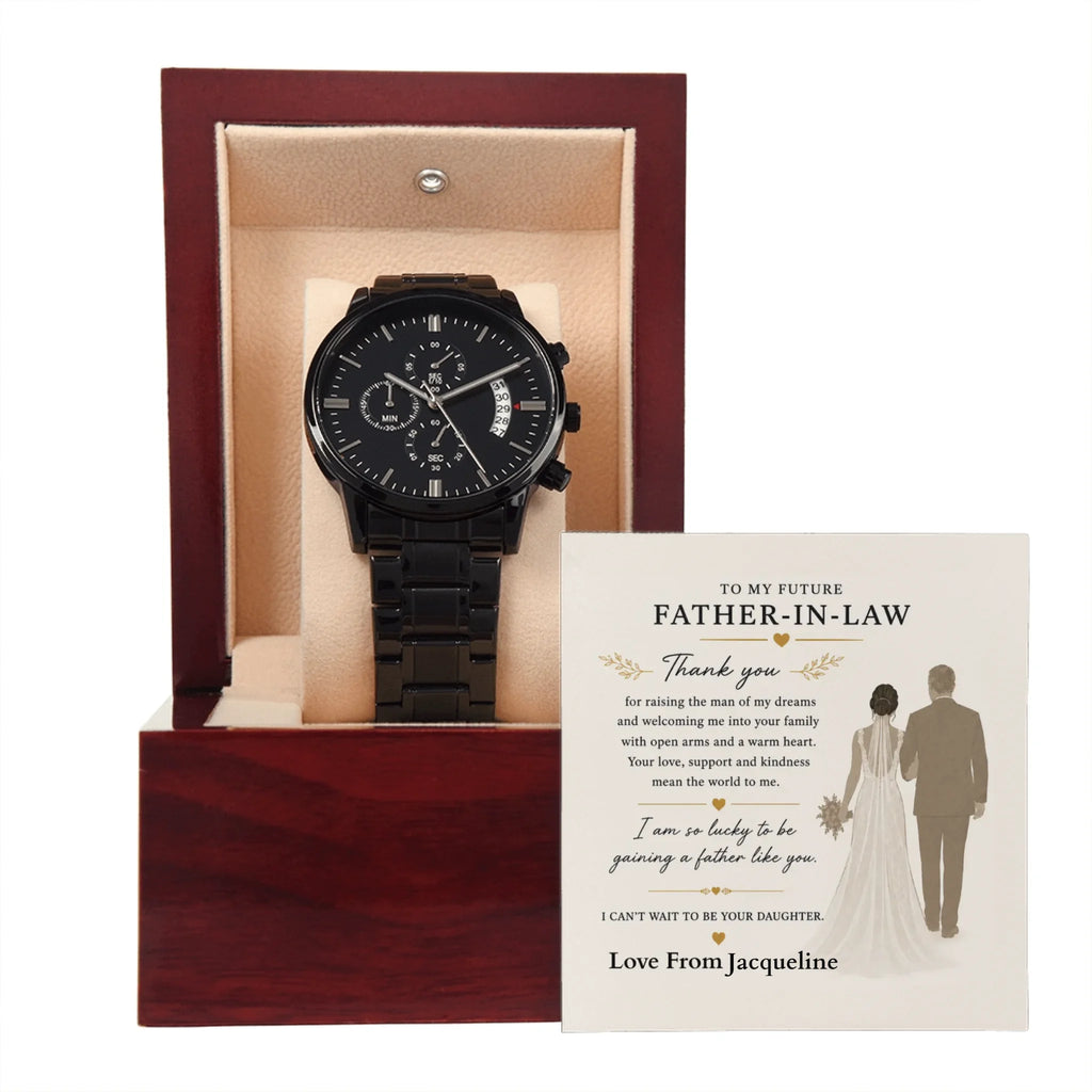 Black Chronograph Watch 9