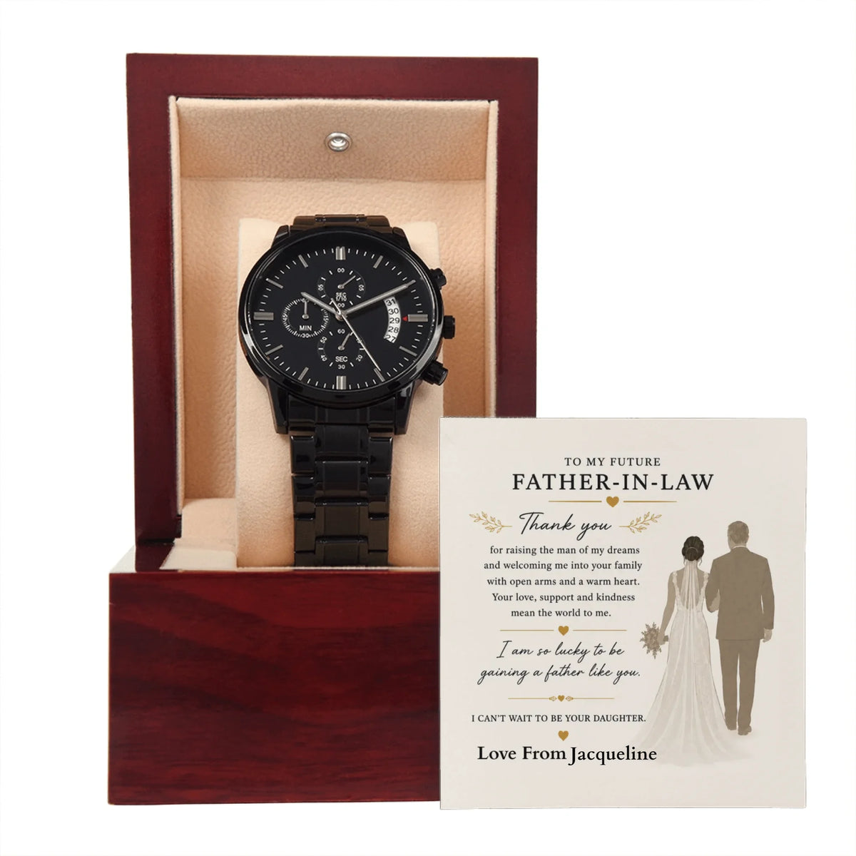 Black Chronograph Watch 9
