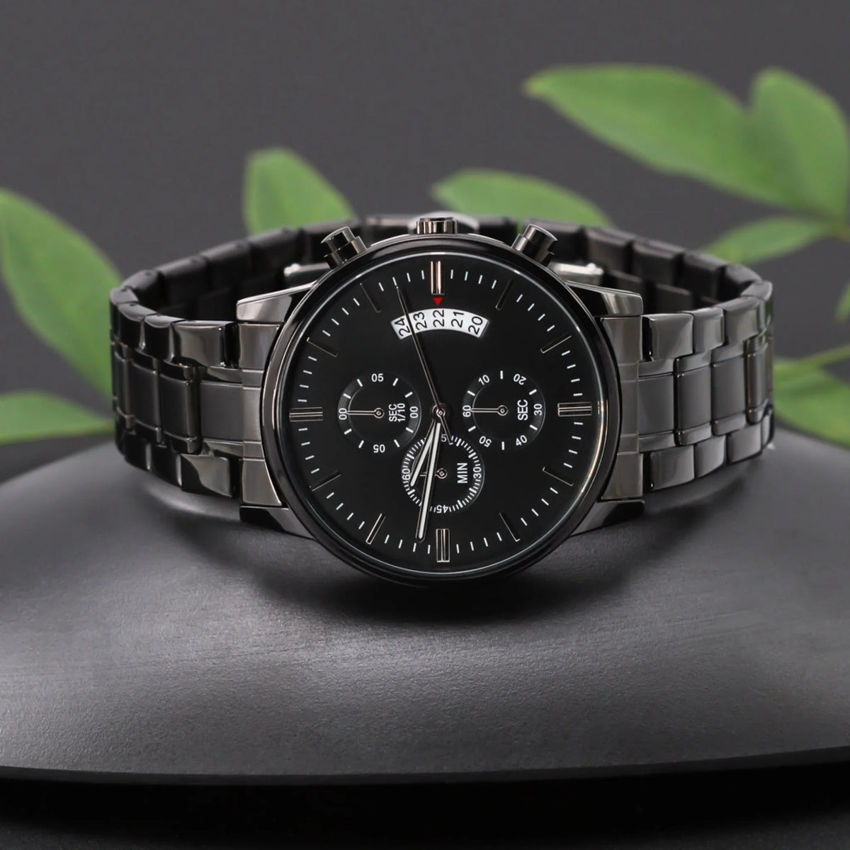 Black Chronograph watch 1