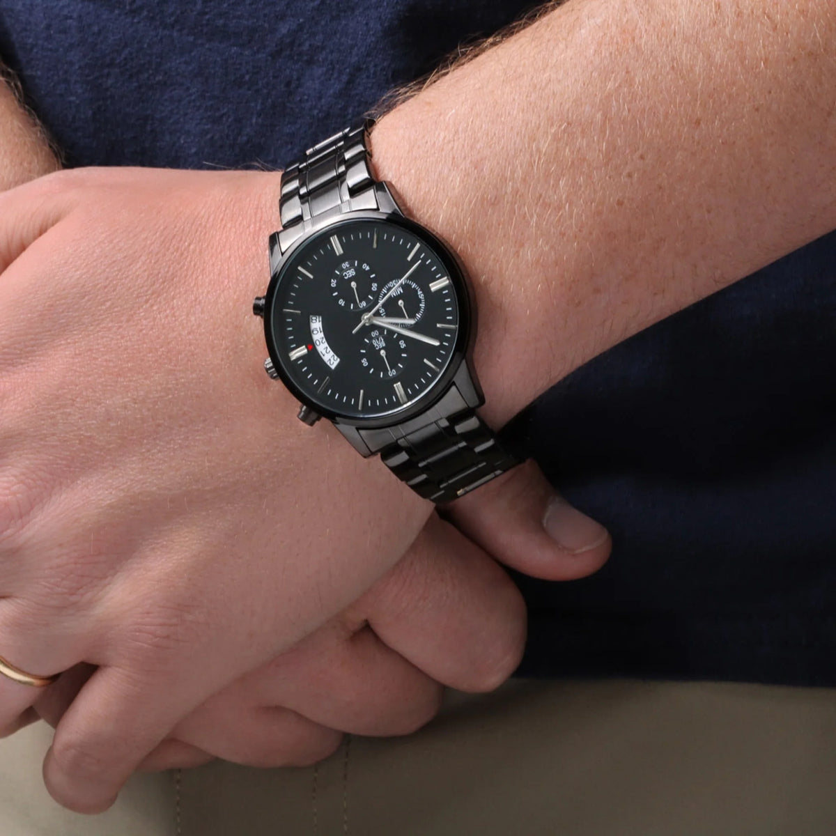 Black Chronograph watch 2