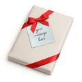 shine-on-fulfillment- gift -wrapped -package- with message attached.