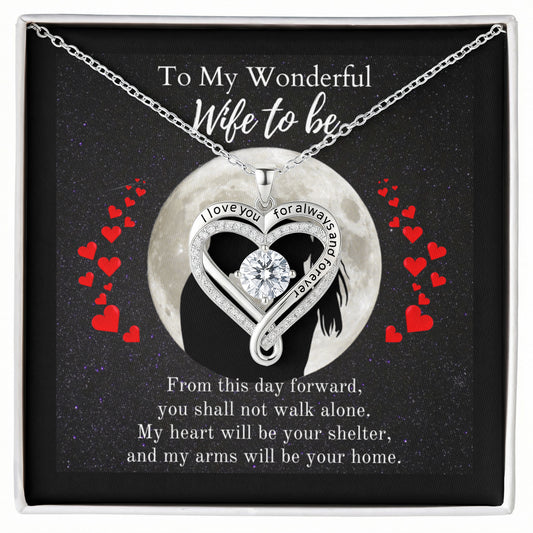 ShineOn-Fulfillment-Jewelry-14k-White-Gold-Finish-Love-you-always-engraved-heart-pendant-necklace-in-Standard-Gift-Box-Wedding-Gift-for-bride-from-groom-with-Personalized-gift-box-card.

