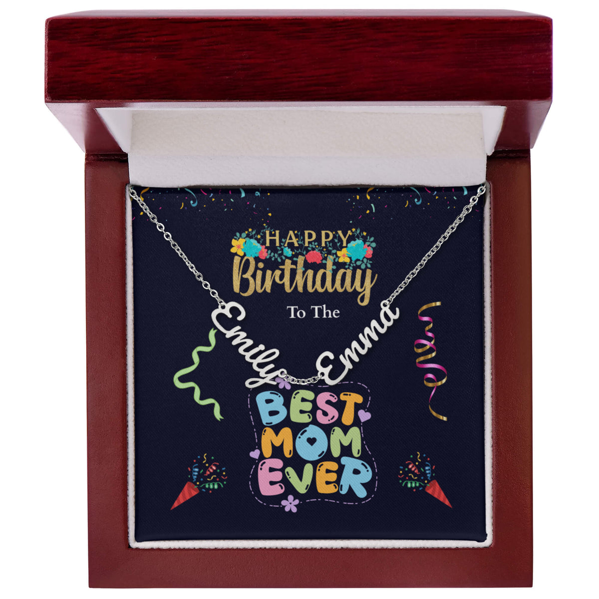ShineOn-Fulfillment-Jewelry-Polished-Stainless-Steel-personalized-2-name-necklace-in-Luxury-gift-box- with-Led-birthday-necklace-gift-for-Mom.             


