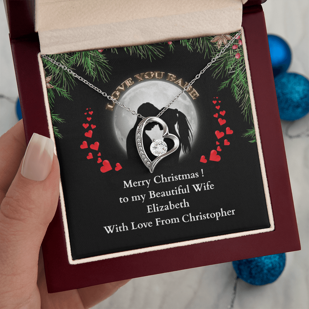 ShineOn-Fulfillment-Jewelry-14k-White-Gold-Finish-Heart-pendant-necklace-in-Luxury-Gift-Box-Christmas-necklace-gift-for-Wife-with-personalized-gift- box-card.

