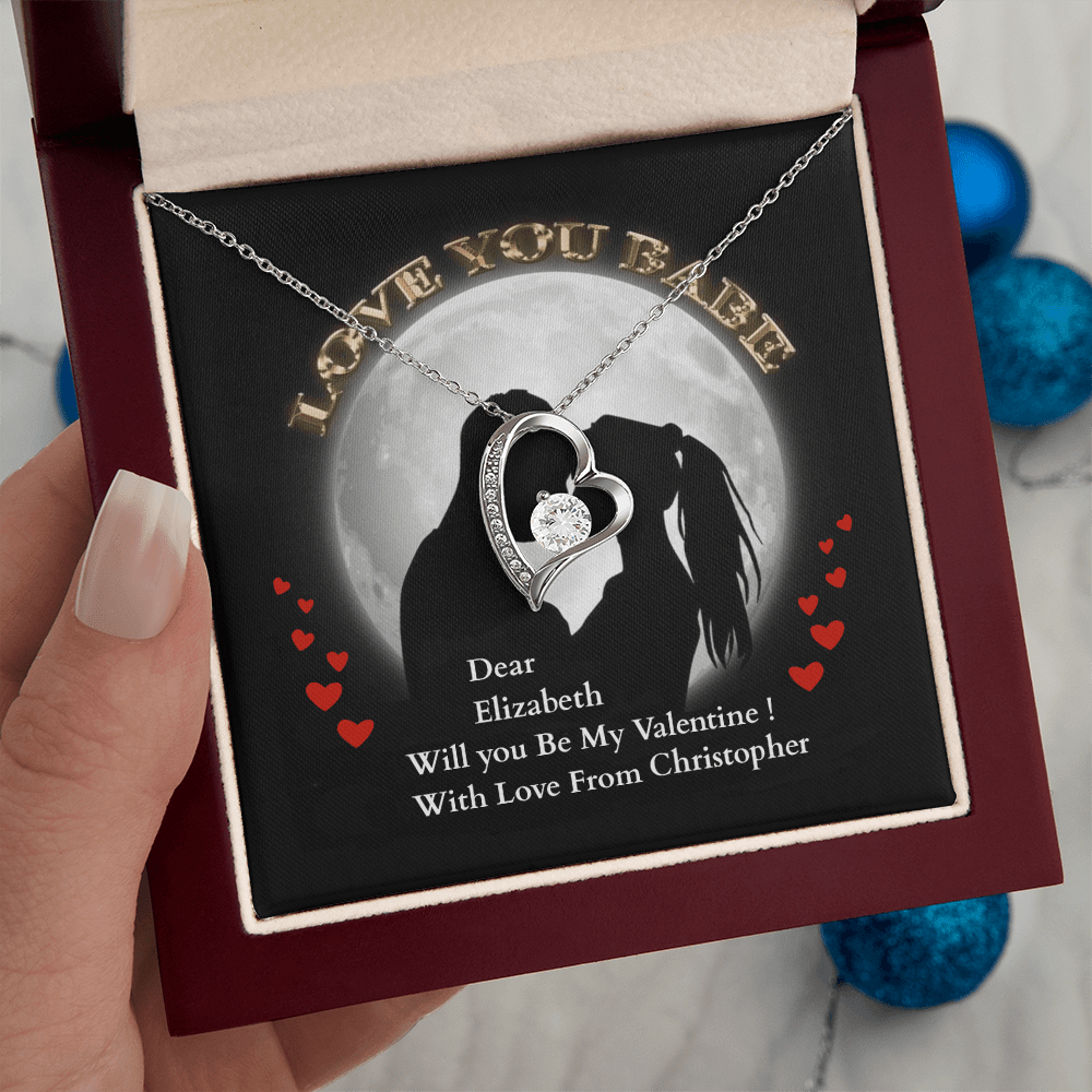 ShineOn-Fulfillment-Jewelry-14k-White-Gold-Finish-Forever-Love-Heart-Pendant-Necklace-in-Luxury-Gift-Box-Romantic-necklace-for-Girlfriend-Valentines.