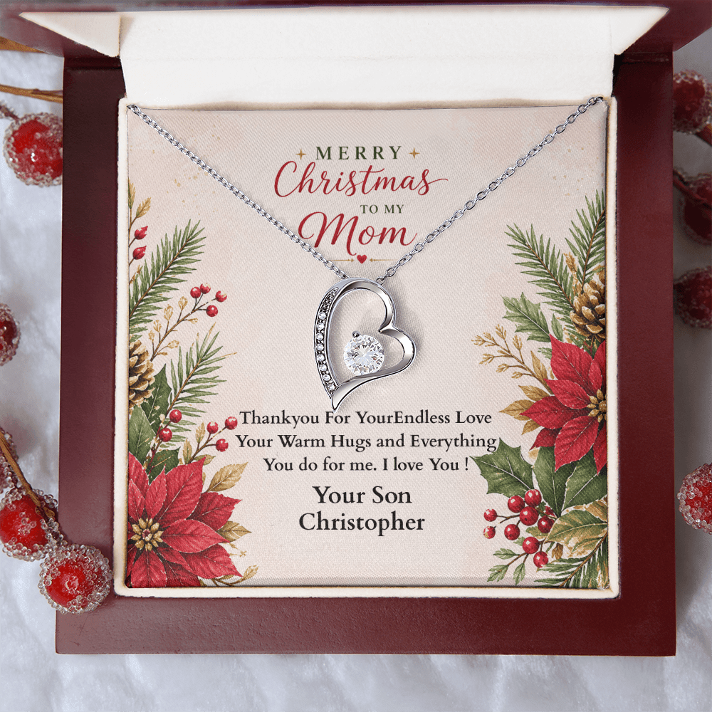 ShineOn-Fulfillment-Jewelry-14k-White-Gold-Finish-Heart-pendant-necklace-in-Luxury-Gift-Box-Christmas-necklace-gift-for-Mom-with-personalized-gift- box-card.