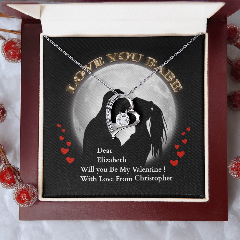 ShineOn-Fulfillment-Jewelry-14k-White-Gold-Finish-Forever-Love-Heart-Pendant-Necklace-in-Luxury-Gift-Box-Romantic-necklace-for-Girlfriend-Valentines.