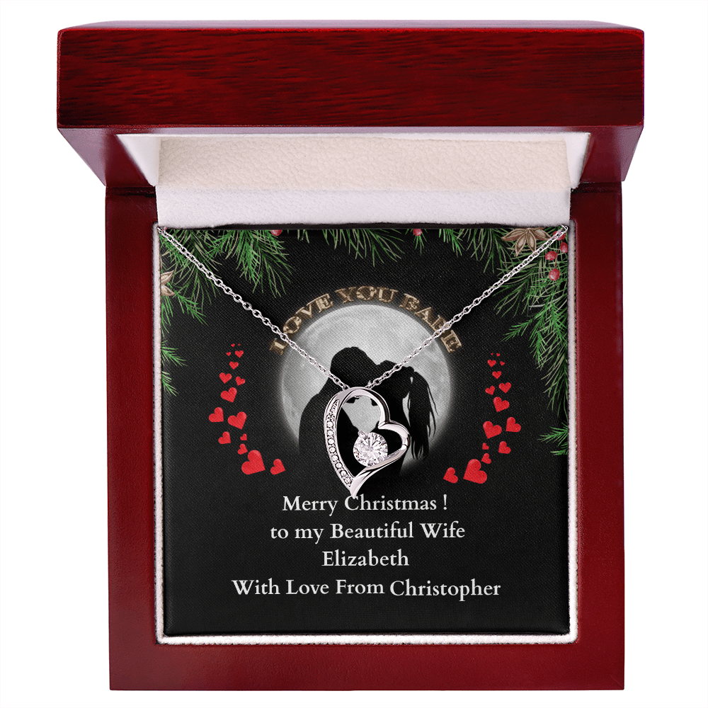 ShineOn-Fulfillment-Jewelry-14k-White-Gold-Finish-Heart-pendant-necklace-in-Luxury-Gift-Box-Christmas-necklace-gift-for-Wife-with-personalized-gift- box-card.

