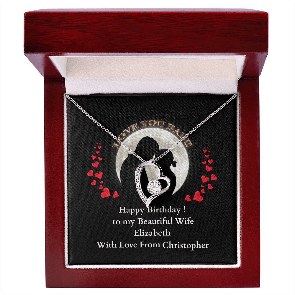 ShineOn-Fulfillment-Jewelry-14k-White-Gold-Finish-Heart-pendant-necklace-in-Luxury-Gift-Box-Birthday-necklace-gift-for-Wife-with-personalized-gift- box-card.
