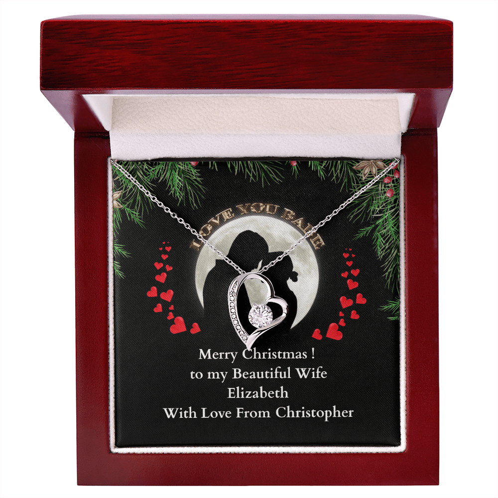 ShineOn-Fulfillment-Jewelry-14k-White-Gold-Finish-Heart-pendant-necklace-in-Luxury-Gift-Box-Christmas-necklace-gift-for-Wife-with-personalized-gift- box-card.
