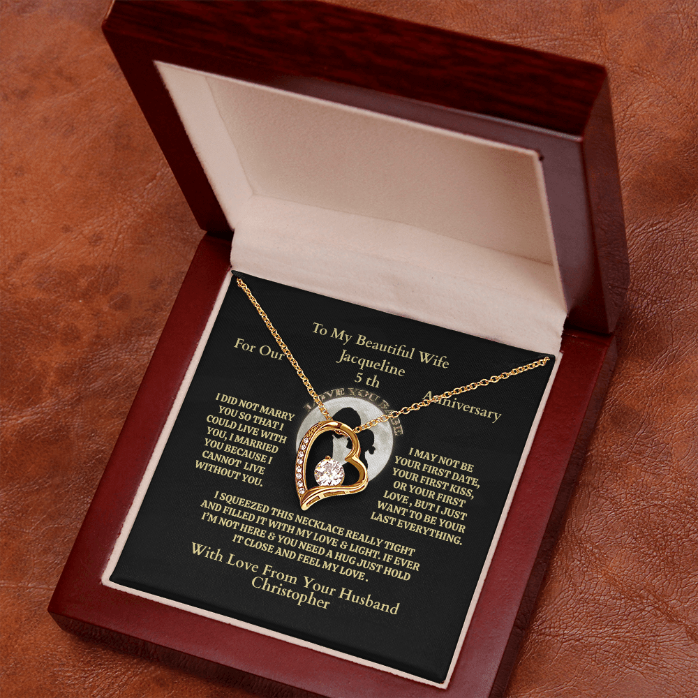 ShineOn-Fulfillment-Jewelry-18K-Yellow-Gold-Finish-Interlocking-hearts-Pendant-Necklace-in-Luxury-Box- Necklace-Anniversary-Gift-for-Wife