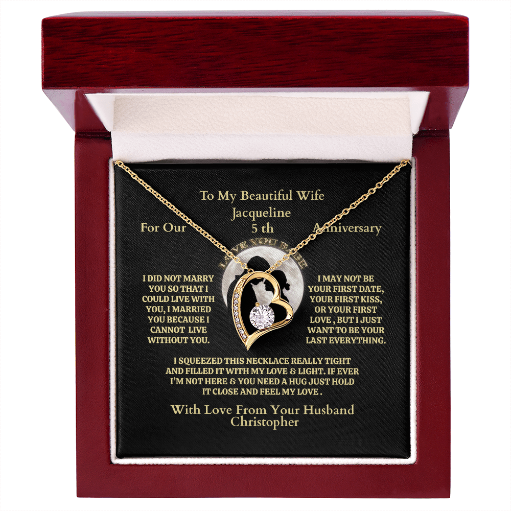 ShineOn-Fulfillment-Jewelry-18K-Yellow-Gold-Finish-Interlocking-hearts-Pendant-Necklace-in-Luxury-Box- Necklace-Anniversary-Gift-for-Wife