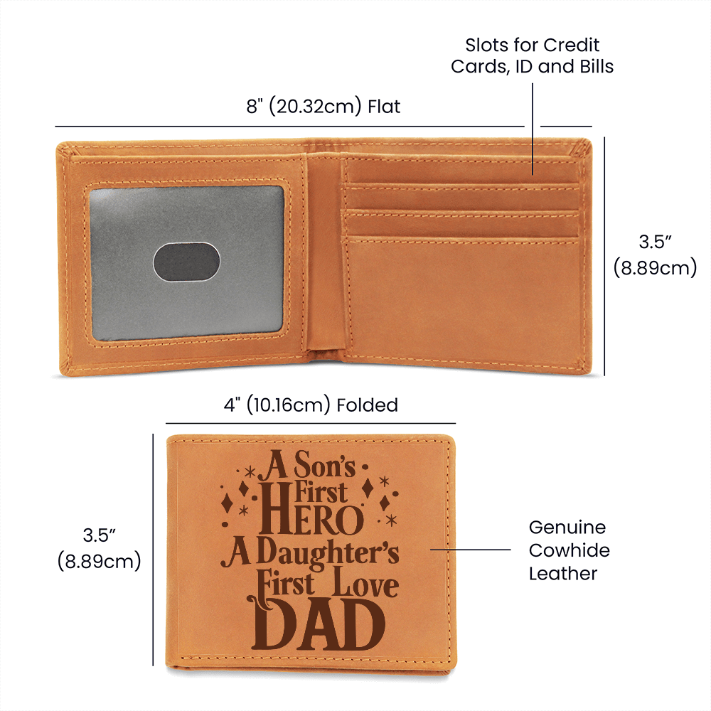 Shine- on -fullfillment-leather- wallet- with -graphic-design- Fathers-Day -gift-from -Son- or- Daughter.
