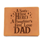Shine- on -fullfillment-leather- wallet- with -graphic-design- Fathers-Day -gift-from -Son- or- Daughter.