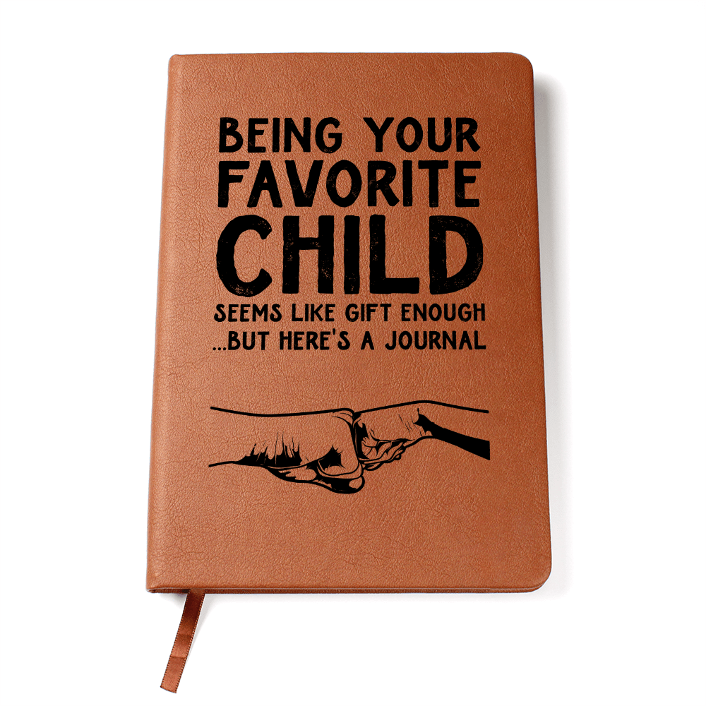 Shine -On- fulfillment-leather -journal-with-graphic- design -on cover-fathers- day gift.