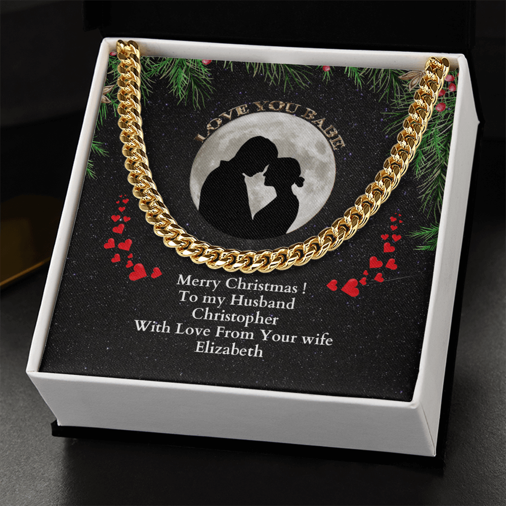 ShineOn-Fulfillment-Jewelry-14K-Yellow-Gold-Finish-Cuban-link-necklace-in-Standard-Gift-box-Mens-Chain-Necklace-gift-with-personalized-Christmas-gift-box-card.
