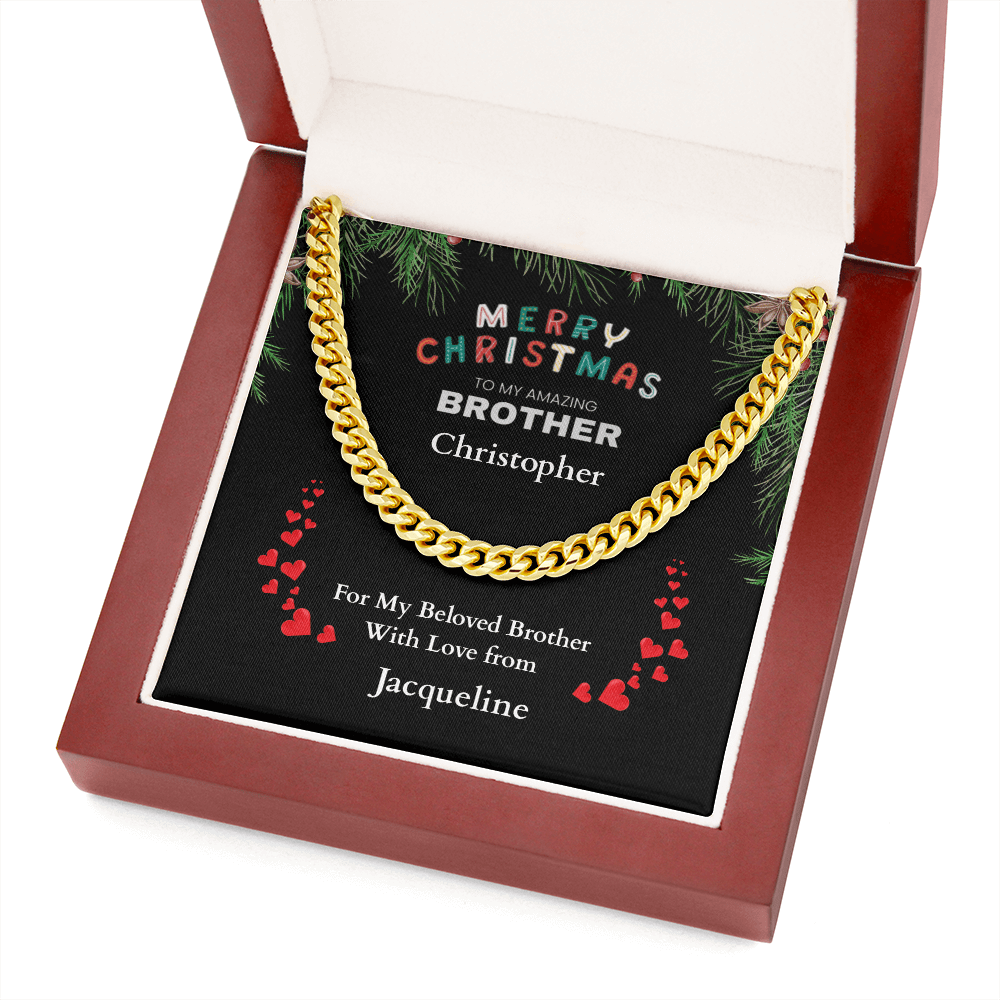 ShineOn-Fulfillment-Jewelry-Cuban-Link-Chain-Jewelry-necklace-in-14K-Yellow-Gold-Finish--in-Luxury-Gift-Box-Mens-Chain-Necklace-Christmas-Gift-for-Brother-from-Sister. 
