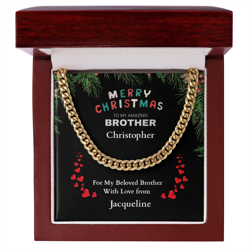 ShineOn-Fulfillment-Jewelry-Cuban-Link-Chain-Jewelry-necklace-in-14K-Yellow-Gold-Finish--in-Luxury-Gift-Box-Mens-Chain-Necklace-Christmas-Gift-for-Brother-from-Sister. 
