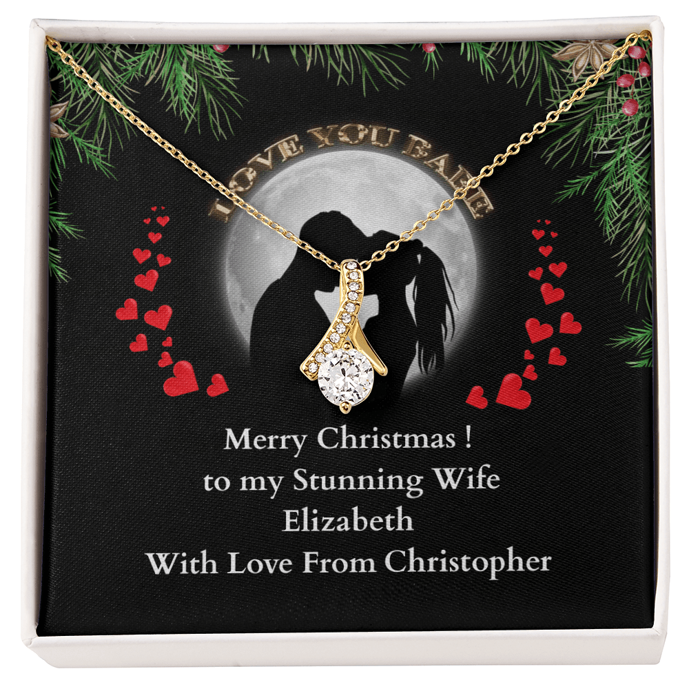 ShineOn-Fulfillment-Jewelry-18K-Yellow-Gold-Finish-Alluring-Beauty-Pendant-necklace-in-Standard-Gift-Box-Christmas-necklace-gift-for-Wife-with-Personalized-gift-box-card. 

