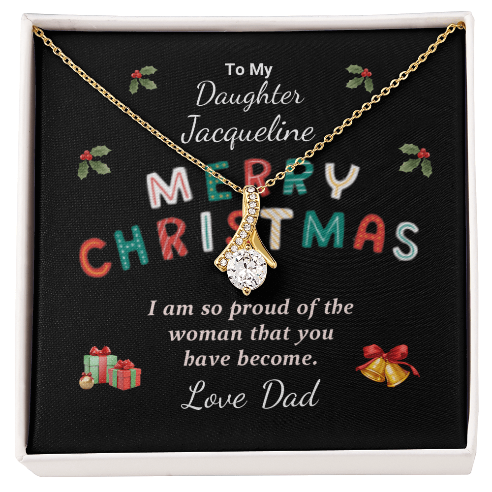 ShineOn-Fulfillment-Jewelry-18K-Yellow-Gold-Finish-Alluring-Beauty-Pendant-necklace-in-Standard-Gift-Box- Christmas-Necklace-Gift-for-Daughter-with-Personalized-gift-box-card. 