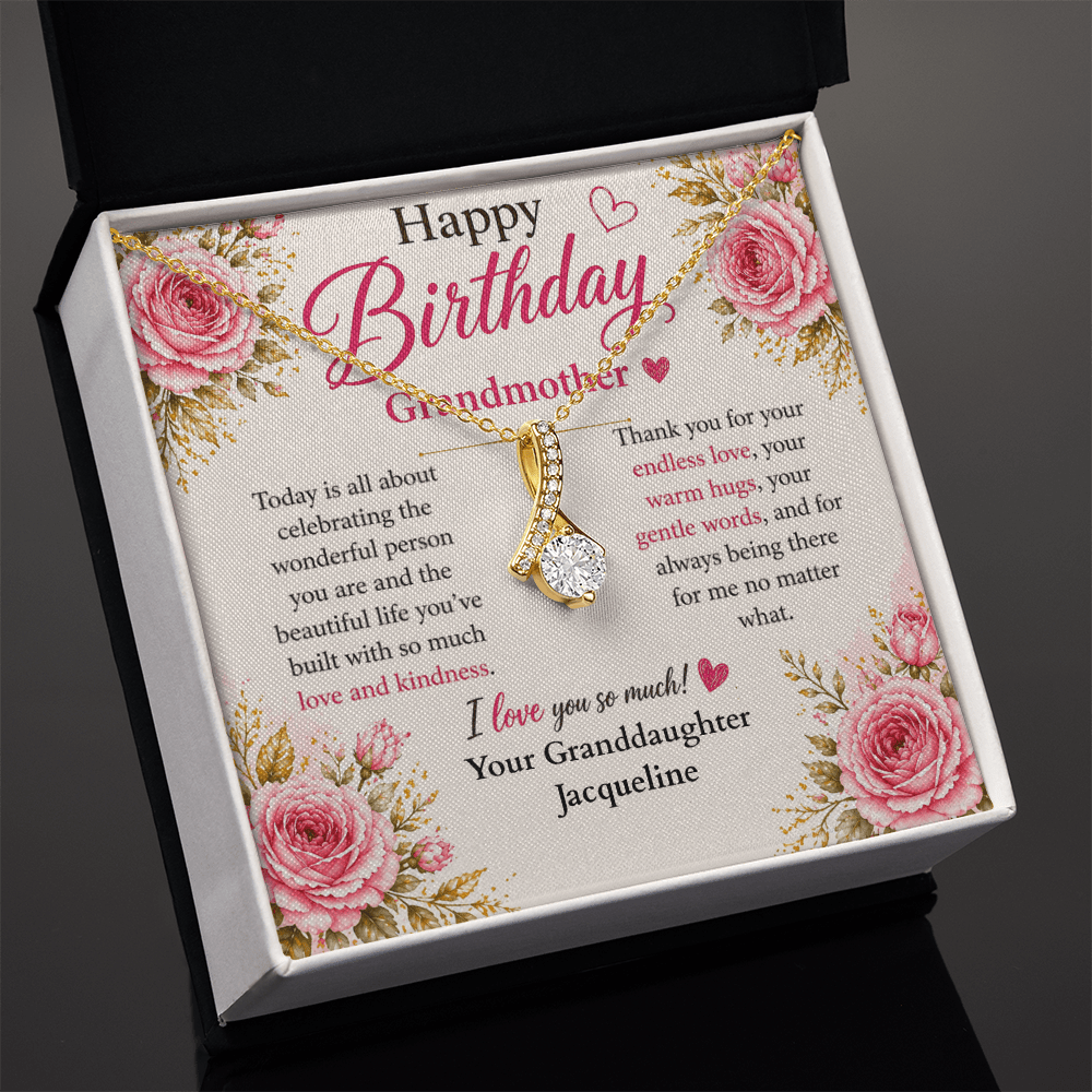 ShineOn-Fulfillment-Jewelry-18K-Yellow-Gold-Finish-Alluring-Beauty-Pendant-necklace-in-Standard-Gift-Box-Birthday-Necklace-for-Grandmother-from-Granddaughter-with-Personalized-gift-box-card. 

