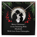 ShineOn-Fulfillment-Jewelry-14k-White-Gold-Finish-Alluring-Beauty-Pendant-necklace-in-Standard-Gift-Box-Christmas-necklace-gift-for-Wife-with-Personalized-gift-box-card. 
