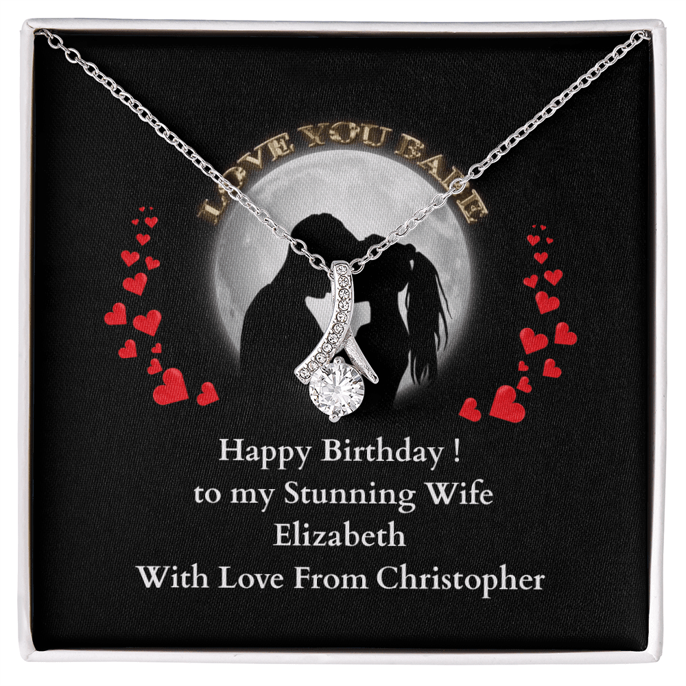ShineOn-Fulfillment-Jewelry-14k-White-Gold-Finish-Alluring-Beauty-Pendant-necklace-in-Standard-Gift-Box-Birthday-Necklace-for-Wife-with-Personalized-gift-box-card. 

