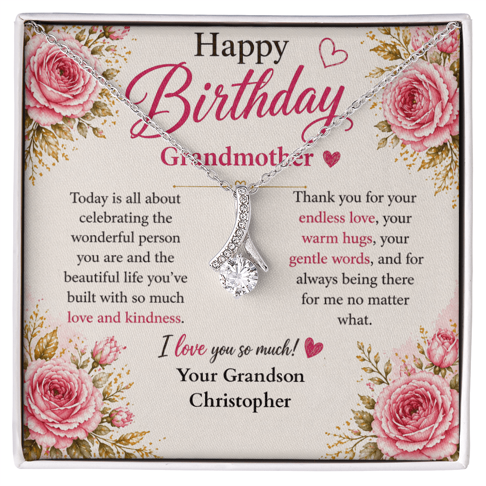 ShineOn-Fulfillment-Jewelry-14k-White-Gold-Finish-Alluring-Beauty-Pendant-necklace-in-Standard-Gift-Box-Birthday-Necklace-for-Grandmother-from-Grandson-with-Personalized-gift-box-card.

