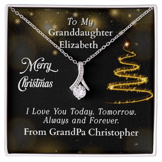 ShineOn-Fulfillment-Jewelry-14k-White-Gold-Finish-Alluring-Beauty-Pendant-necklace-in-Standard-Gift-Box-Christmas-Necklace-Gift-for-Granddaughter-with-Personalized-gift-box-card.