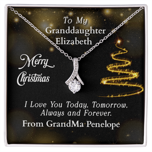 ShineOn-Fulfillment-Jewelry-14k-White-Gold-Finish-Alluring-Beauty-Pendant-necklace-in-Standard-Gift-Box-Christmas-Gift-Necklace-for-Granddaughter-with-Personalized-gift-box-card.