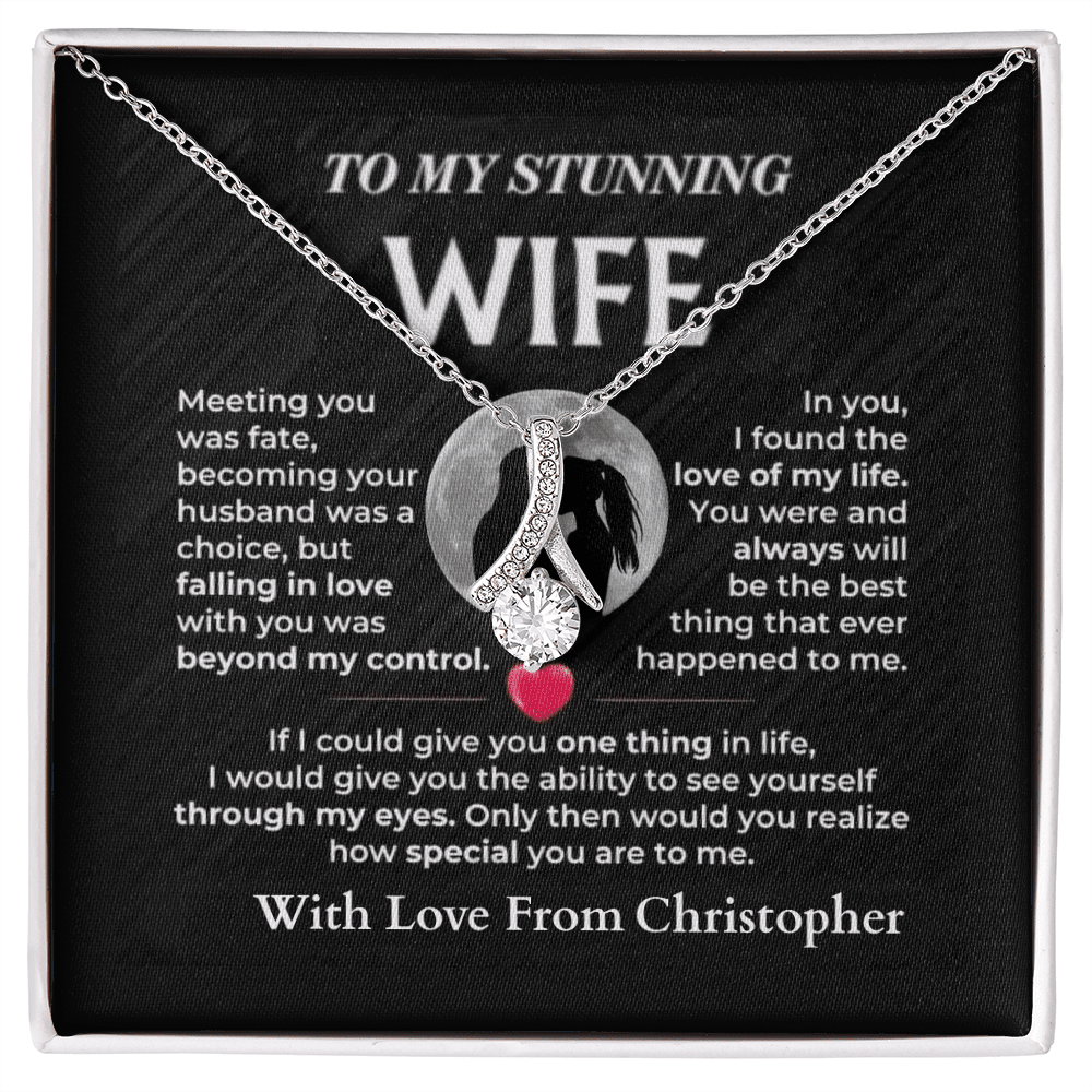 ShineOn-Fulfillment-Jewelry-14k-White-Gold-Finish-Alluring-Beauty-Pendant-necklace-in-Standard-Gift-Box-Necklace-Gift-for-Wife-with-Personalized-gift-box-card. 

