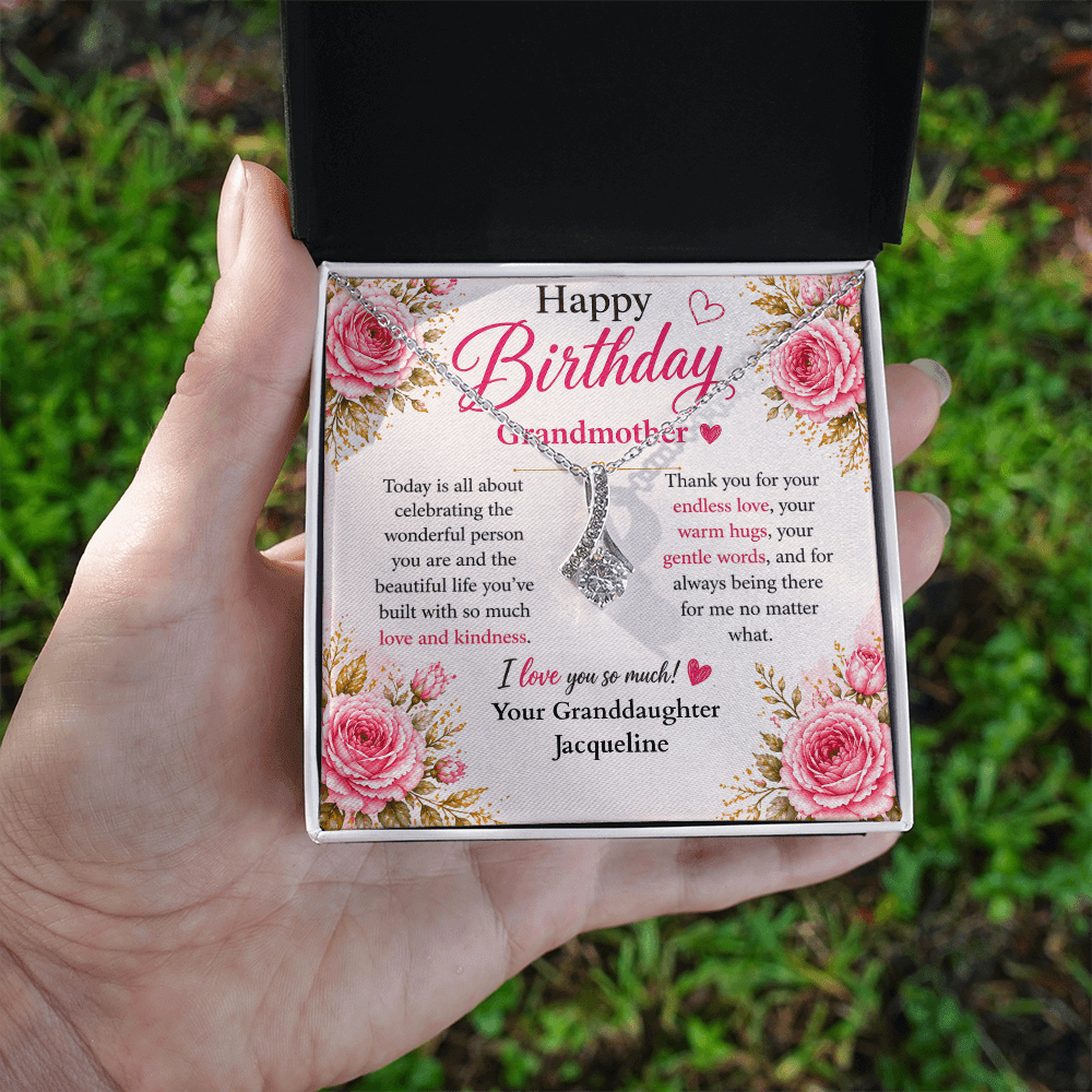 ShineOn-Fulfillment-Jewelry-14k-White-Gold-Finish-Alluring-Beauty-Pendant-necklace-in-Standard-Gift-Box-Birthday-Necklace-for-Grandmother-from-Granddaughter-with-Personalized-gift-box-card.

