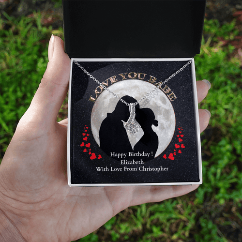 ShineOn-Fulfillment-Jewelry-14k-White-Gold-Finish-Alluring-Beauty-Pendant-necklace-in-Standard-Gift-Box-Birthday-Necklace-for-Girfriend-with-Personalized-gift-box-card.