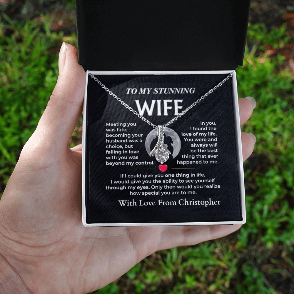 ShineOn-Fulfillment-Jewelry-14k-White-Gold-Finish-Alluring-Beauty-Pendant-necklace-in-Standard-Gift-Box-Necklace-Gift-for-Wife-with-Personalized-gift-box-card. 


