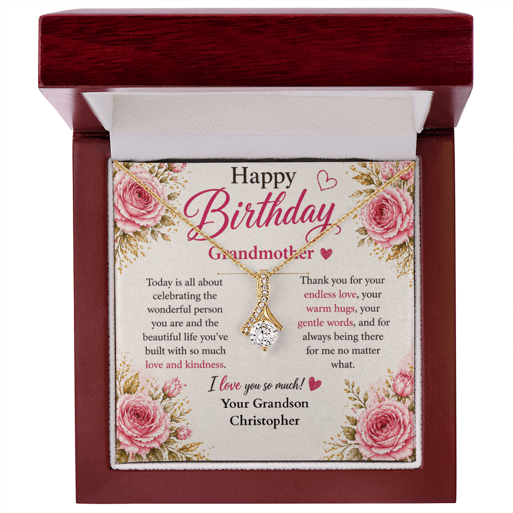 ShineOn-Fulfillment-Jewelry-18K-Yellow-Gold-Finish-Alluring- Beauty-Pendant-necklace-in-Luxury-Gift-Box-Birthday-Necklace-for-Grandmother-from-Grandson-with-Personalized-gift-box-card.

