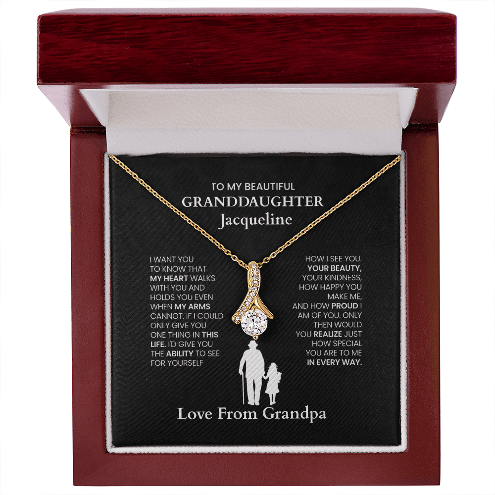 ShineOn-Fulfillment-Jewelry-18K-Yellow-Gold-Finish-Alluring-Beauty-Knot-Pendant-necklace-in-Luxury-Gift-Box-Necklace-gift-for- Granddaughter-with-Personalized-gift-box-card.
