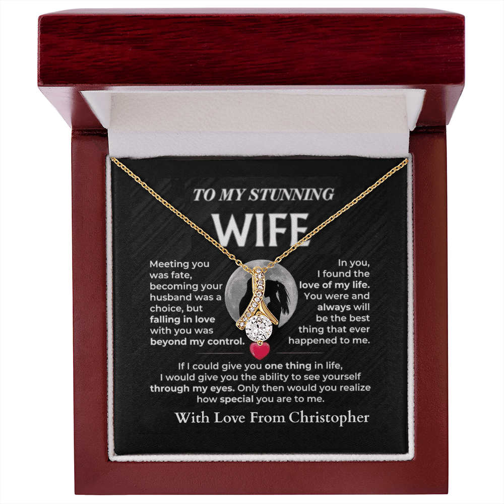 ShineOn-Fulfillment-Jewelry-18K-Yellow-Gold-Finish-Alluring- Beauty-Pendant-necklace-in-Luxury-Gift-Box-Necklace-Gift-for-Wife-with-Personalized-gift-box-card.